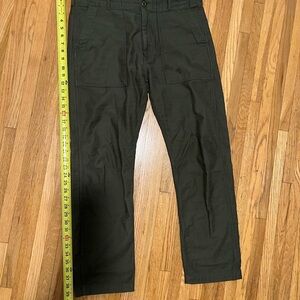 Tellason Military army OG107 Fatigue Pant Olive Green Size 33 Italy